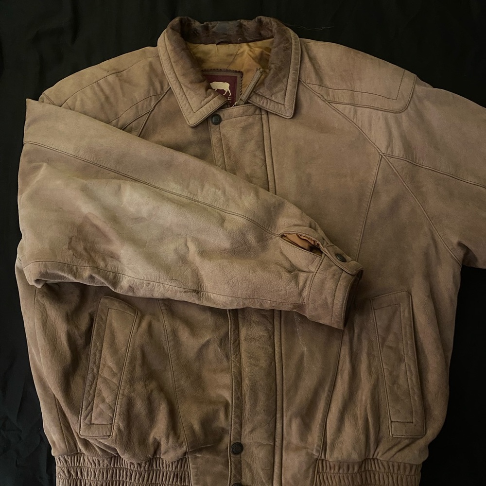 True breed tan windbreaker